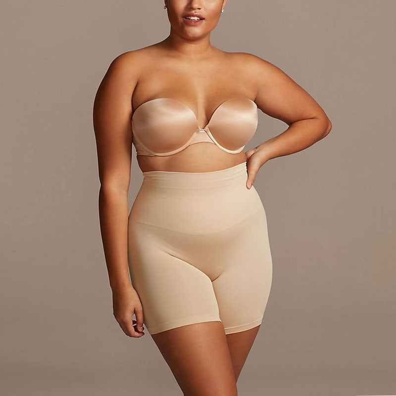 mid rise upper thigh shapewear shorts