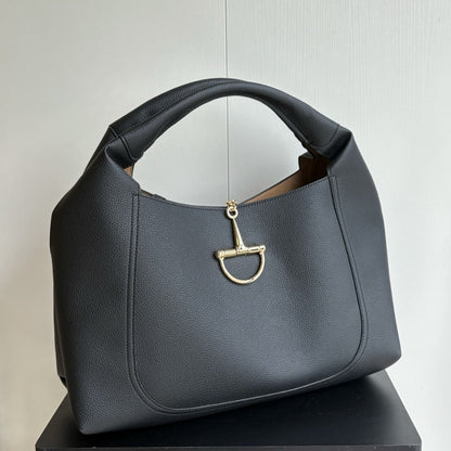 GUCCI SOFTBIT MAXI SHOULDER BAG BLACK 46CM 837466 AAEAO 1000