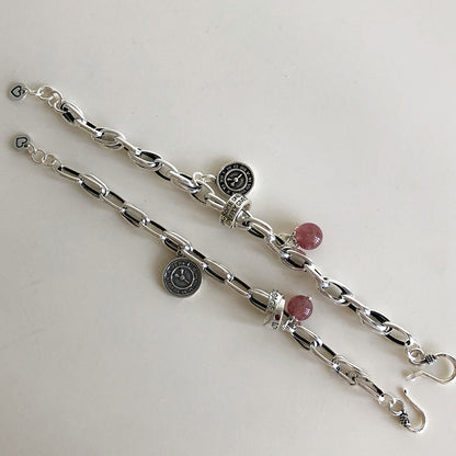 Vintage strawberry wafer bracelet