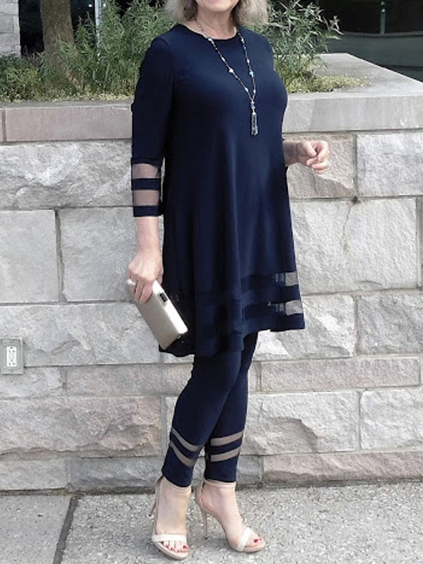 Mesh Hollow Temperament Women's Suit