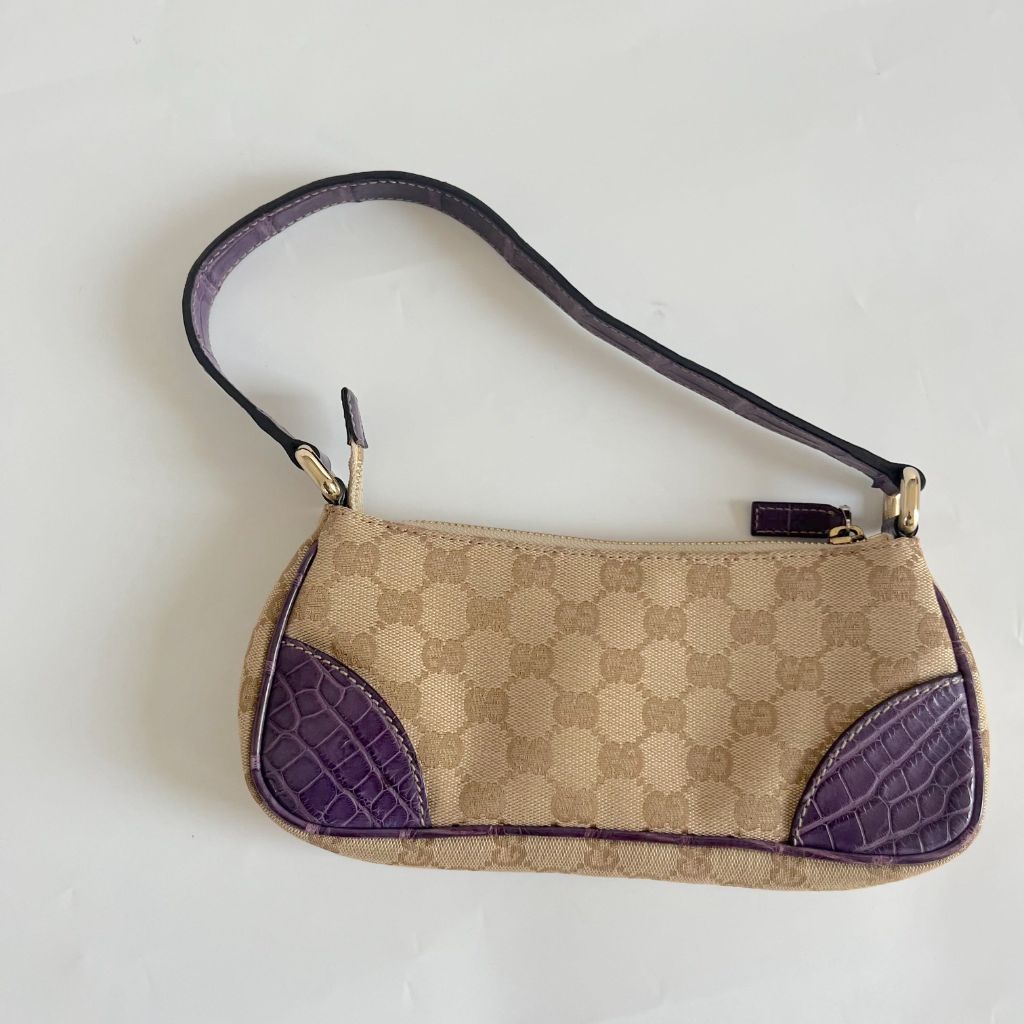 Gucci Beige Guccisima Vintage Small Shoulder Bag