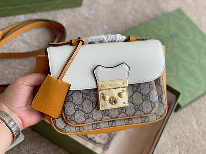 Gucci Padlock Front Pocket Flap Shoulder Bag