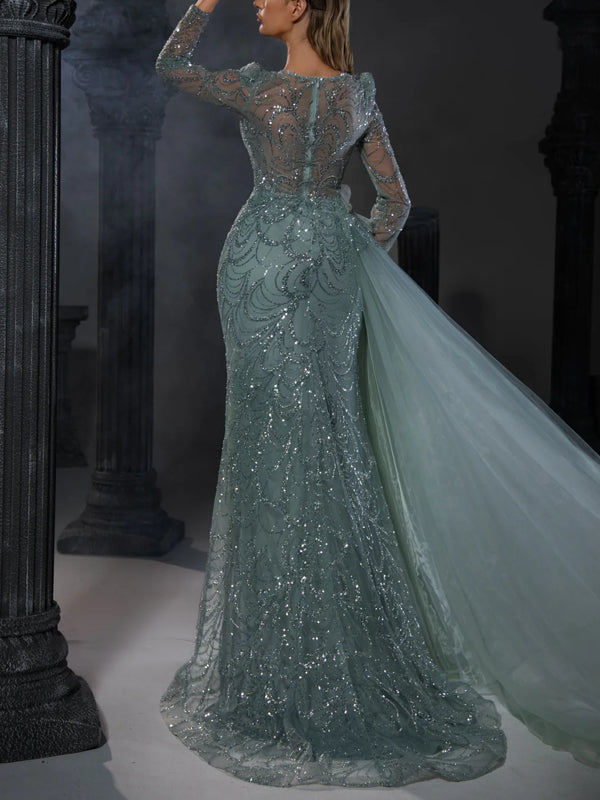 Slim Fishtail with Elegant Temperament Women's Gown