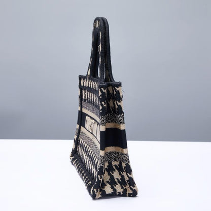 Dior Mini Dior Book Tote Blue Dior Oblique Embroidery