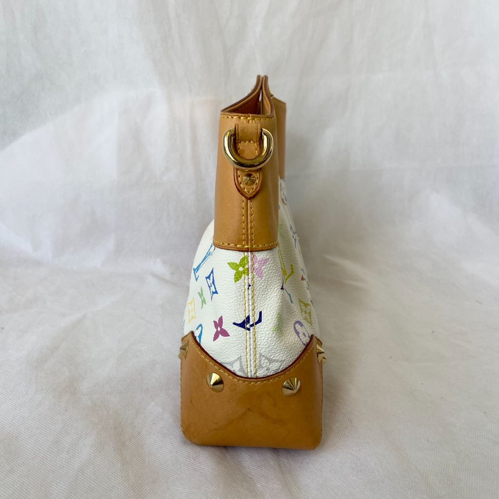 Louis Vuitton White Multicolor Monogram Canvas Judy MM Bag