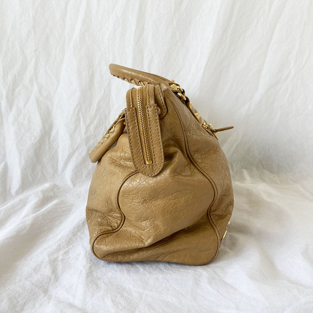 Balenciaga Classic Velo Tan City Bag