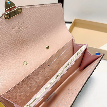 LOUIS VUITTON PALLAS MONOGRAM BROWN PECHE PINK 19CM