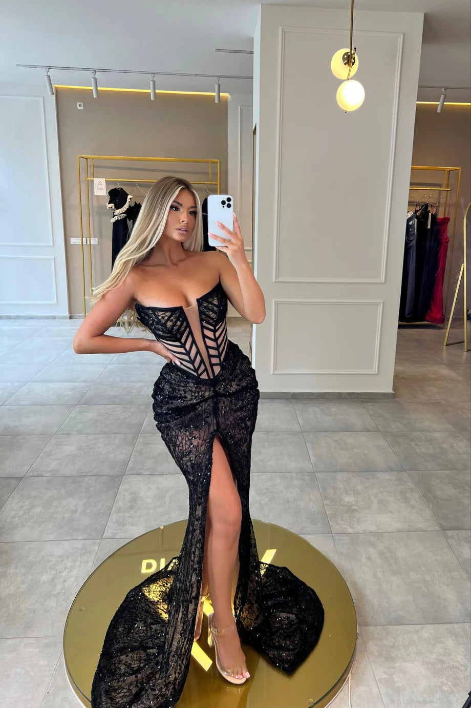 loveedsTM-Herringbone sexy tube top dress-vx