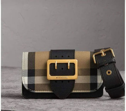 BB classic plaid small square bag