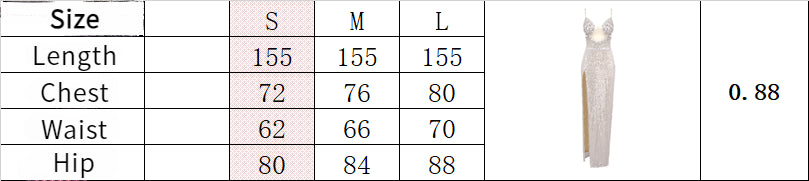 loveedsTM-Silver tassel slit sexy heavy-duty dress-vx