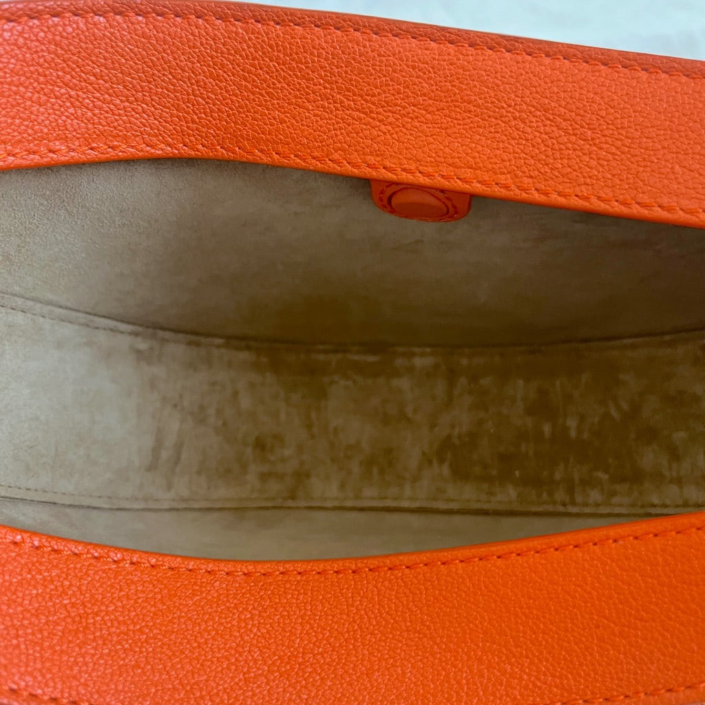 Loewe Luna small canvas-jacquard trimmed leather shoulder bag