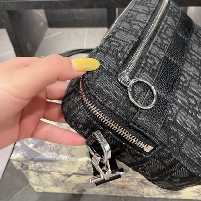 Dior Safari Messenger Bag Black Canvas