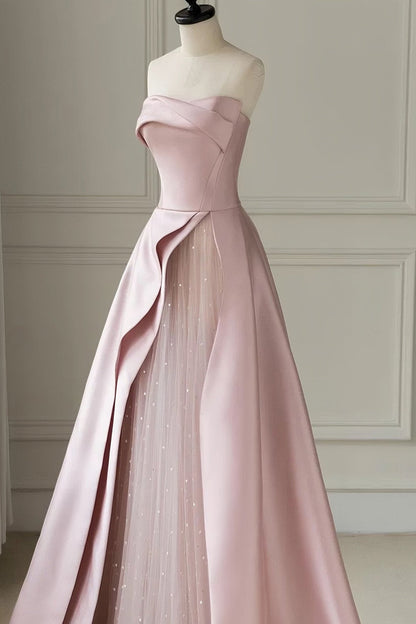 loveedsTM-Pink tube top evening dress