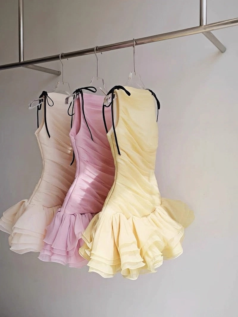 Cute Sheath Scoop Pink Mini Party Dresses Short Formal Homecoming Dresses Night Chic Elegant Short Dresses Cocktail Dress 16th Birthday Outfits Tulle Hoco Dresses DH2776