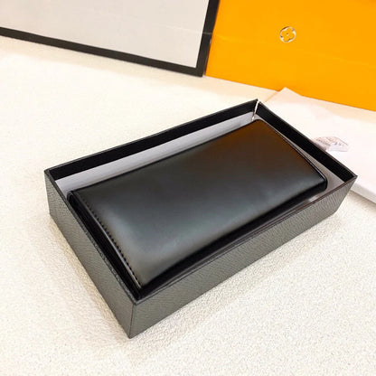 Prada Purse Black Long Wallet Leather Bag Size 19x10cm