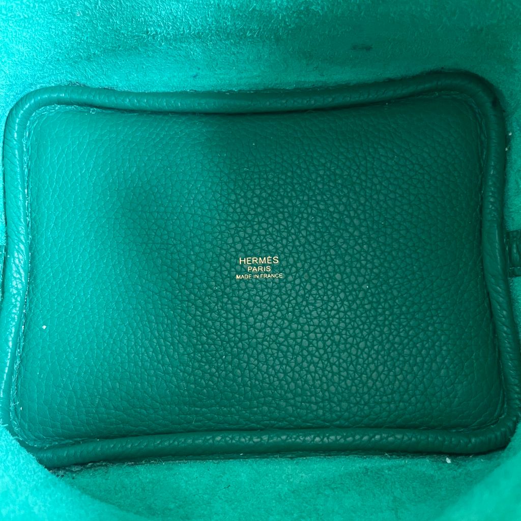 Hermès Picotin Lock 18 Taurillon Clemence Vert Vertigo Bag