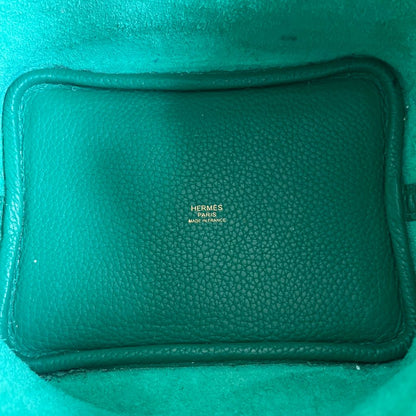 Hermès Picotin Lock 18 Taurillon Clemence Vert Vertigo Bag