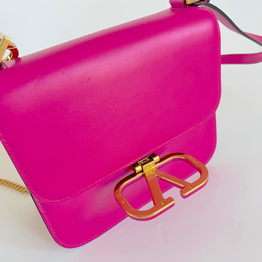 Valentino Fuchsia Small VSLING Cross Body Bag