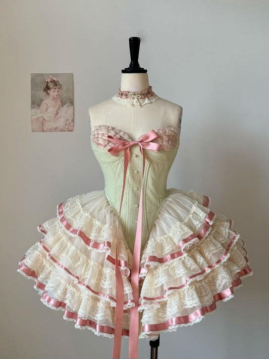 Pink ruffle short tulle lace homecoming dress birthday dress gh4911