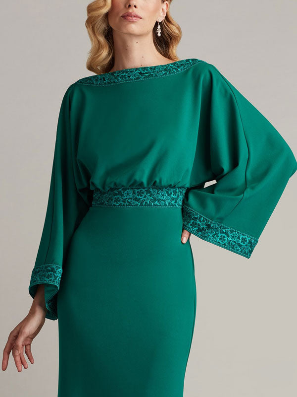 Satin Airy Back Bib Gowns