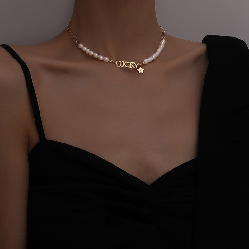 Fashion LUCKY Pearl Necklace