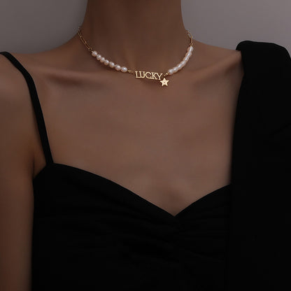 Fashion LUCKY Pearl Necklace