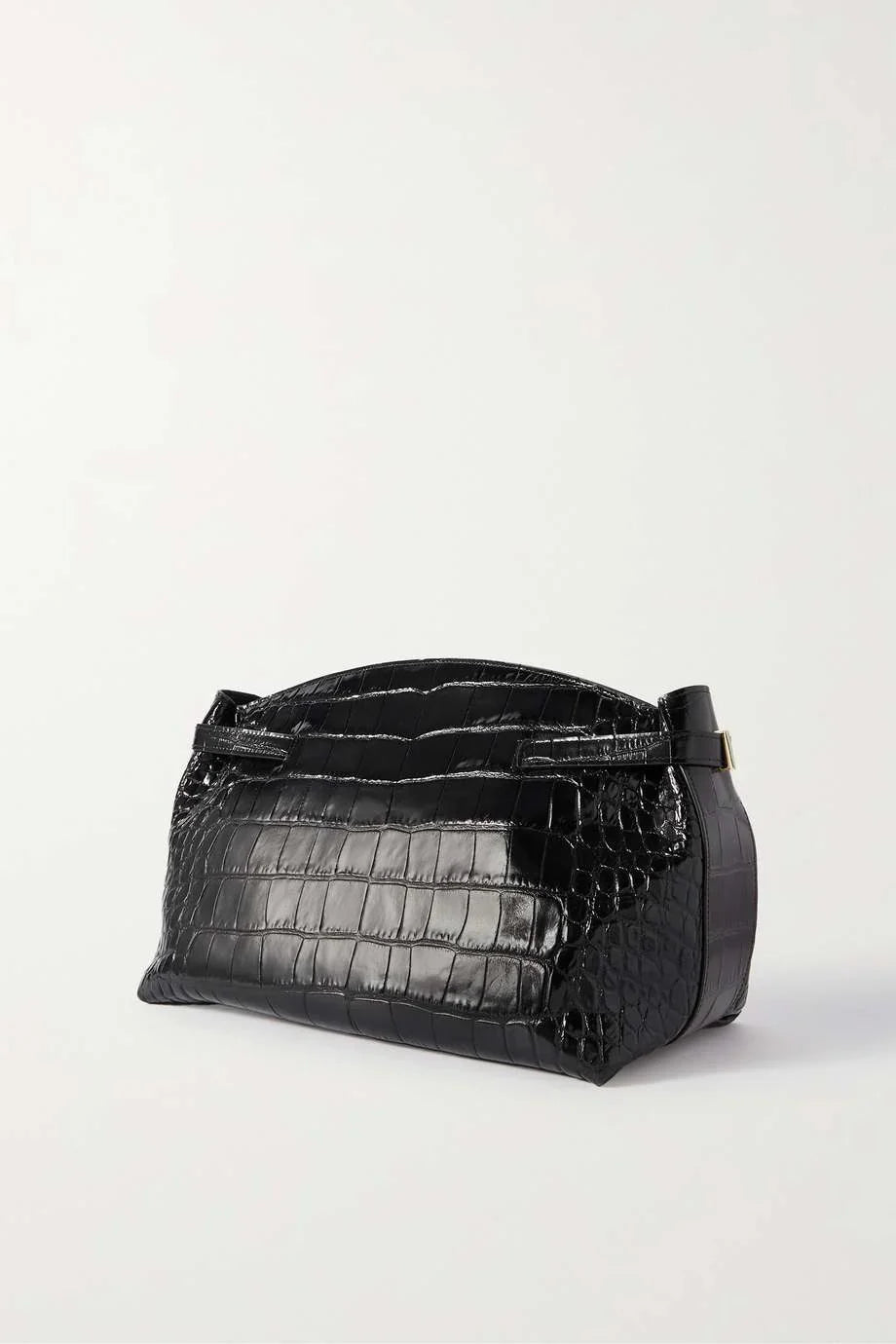 FERRAGAMO Hug large croc-effect leather shoulder bag