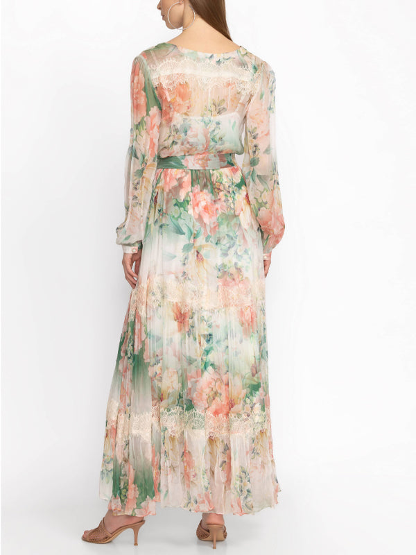 Colorful Printed Maxi Dress