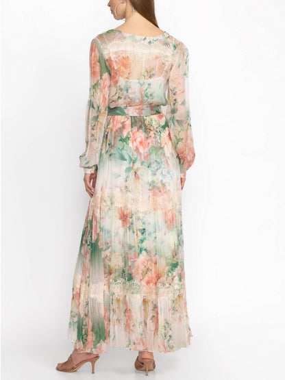 Colorful Printed Maxi Dress