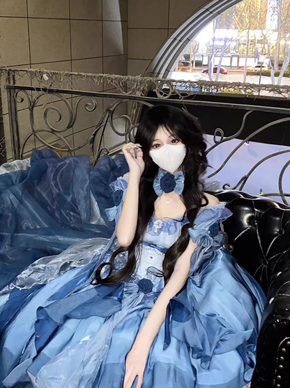 Sexy Ball Gown Off The Shoulder Half Sleeves 21st Birthday Dress Lolita Dress Birthday Outfits DP0213