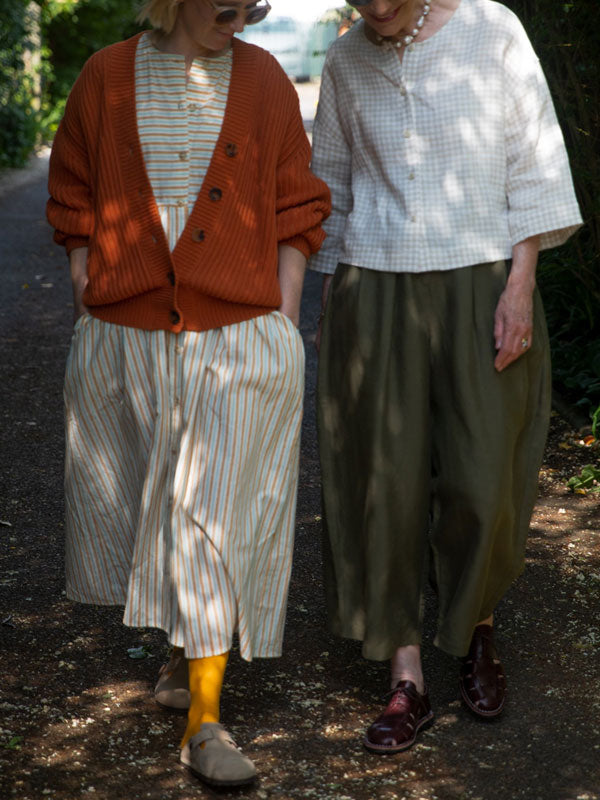 Solid Color Cotton and Linen Women's Pants