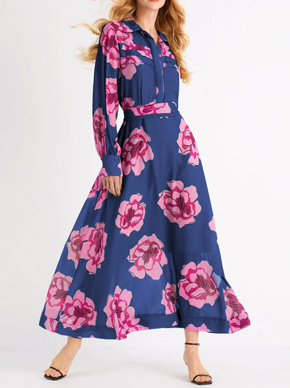 Vacation Floral Shirt Dress (Slip Shirt Dress Included)