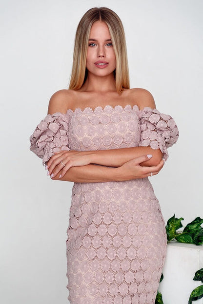 loveedsTM-Three-color mid-waist solid color chest-wrapped mid-length dress