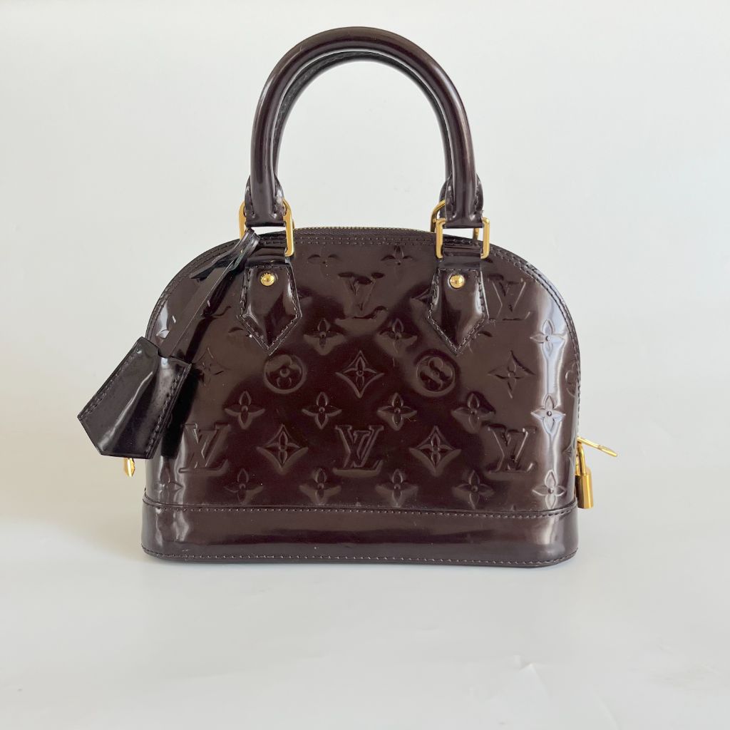 Louis Vuitton Burgundy Monogram Vernis Alma BB bag