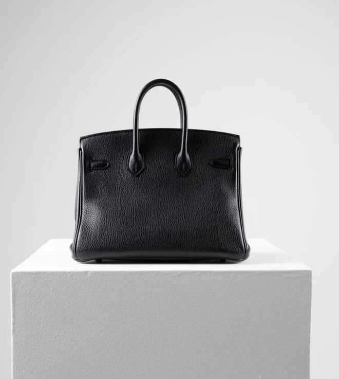 Hermès 25 Birkin Black Togo Leather with Rose Gold Hardware