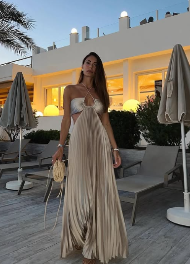 Sexy A Line Spaghetti Straps Blue Backless Prom Dresses Long Party Dress SD2272