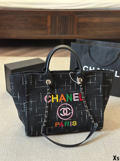 CHANEL cc new arrival tote bag size  37x32cm