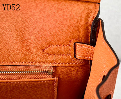 H BIRKIN 25 TOGO ORANGE  GOLD HARDWARE 25CM