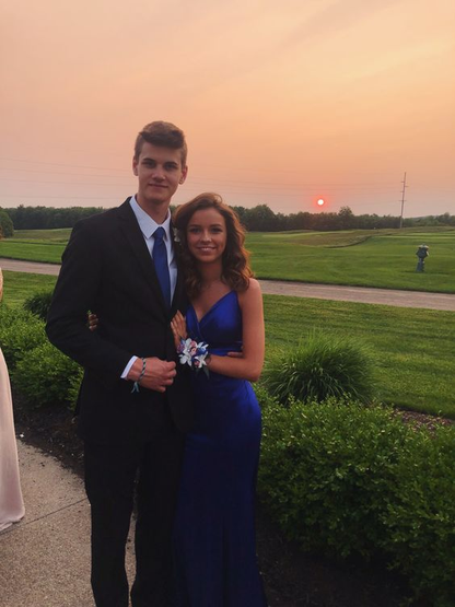 Spaghetti Straps V Neck Satin Blue Long Mermaid Prom Dress Evening Dress SH1071