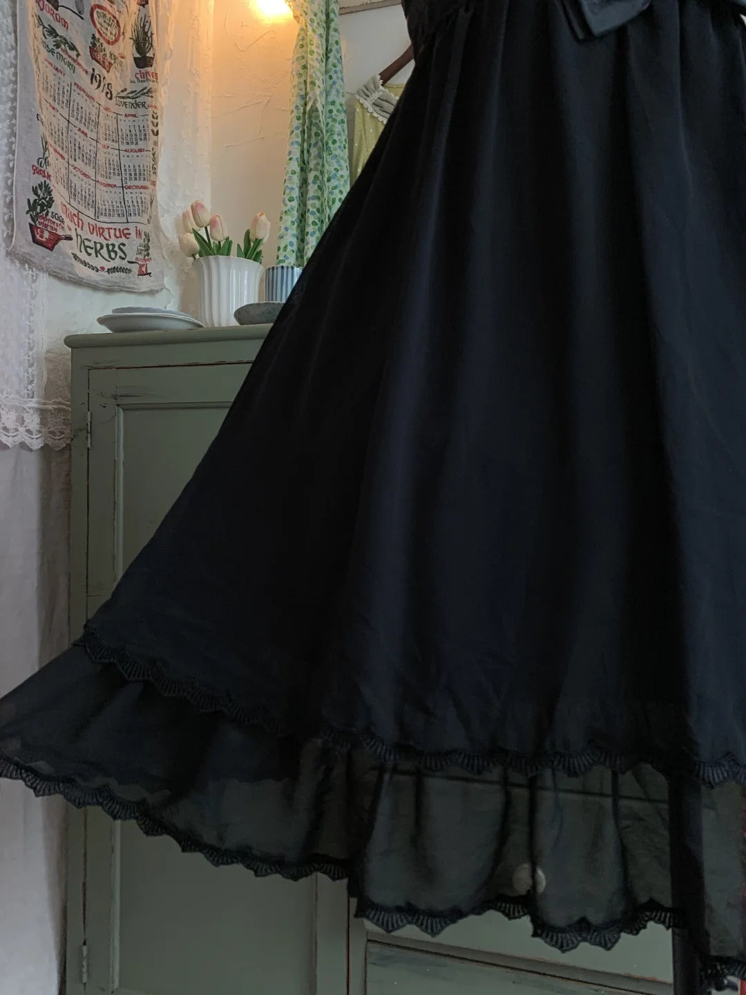 Black sweet cute short chiffon exquisite lace bow tie homecoming dress evening dress birthday party dress prom dress ball gown gh3922