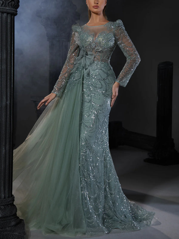 Slim Fishtail with Elegant Temperament Women's Gown