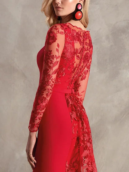 Chiffon Flowing Simple Shawl Women's Evening Dress