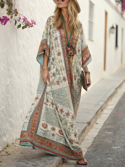Elegant Holiday Prints Vacation Dress
