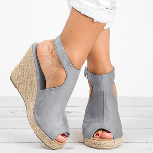 Platform Wedge Fish Mouth Sandals