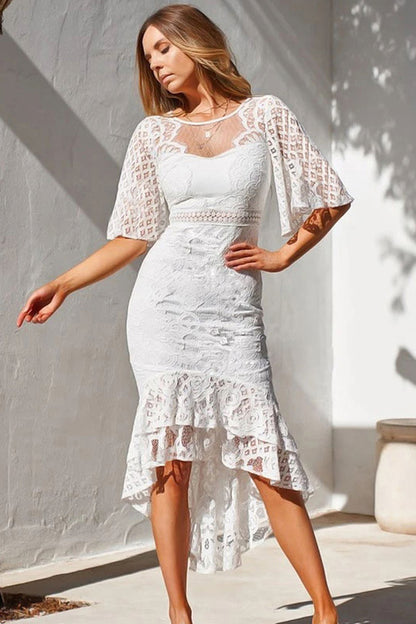 loveedsTM-Lace Slim Fishtail Women's Dress