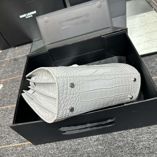 Saint Laurent GREY ‘Sac De Jour Nano’ shoulder bag