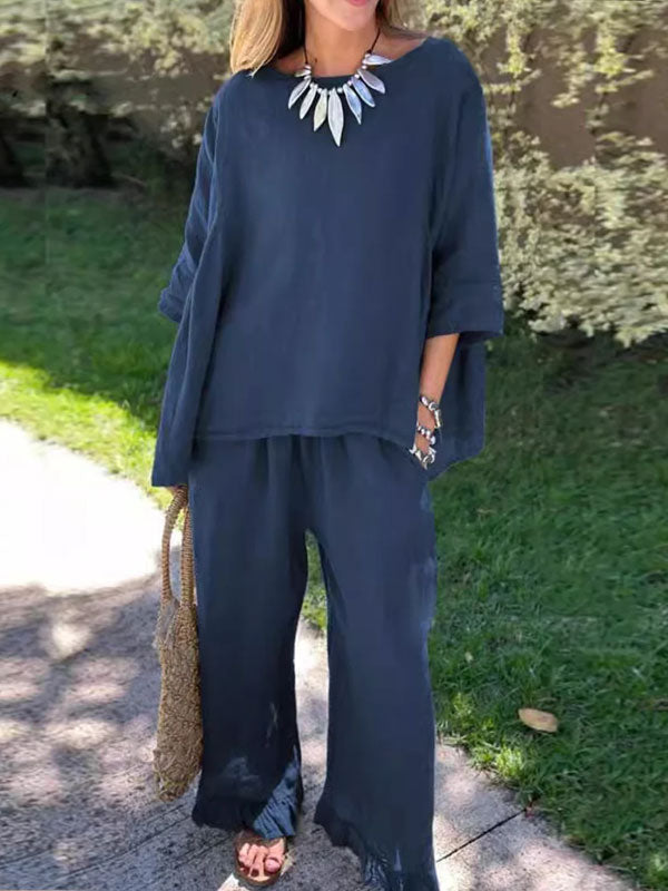 Loose-fitting Daily Comfort and Breathability Women's Sets