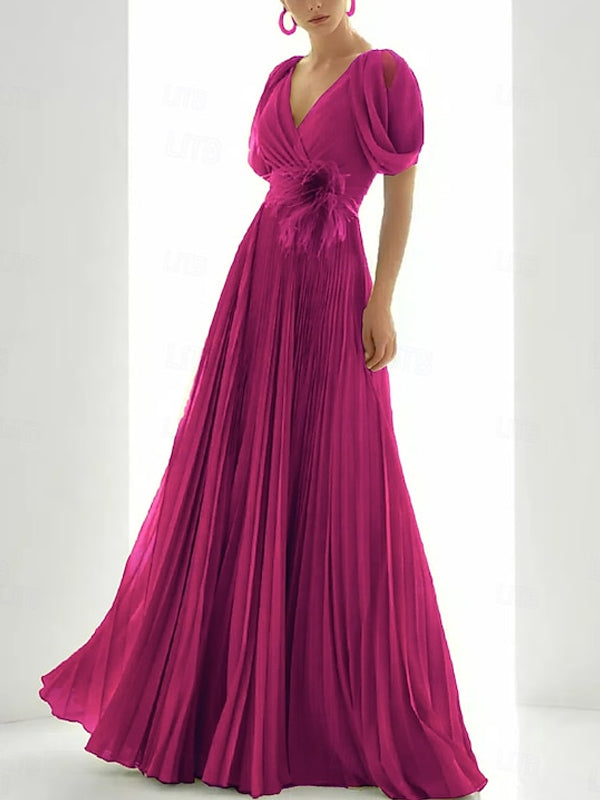 A-line Elegant Dress for Beach Wedding