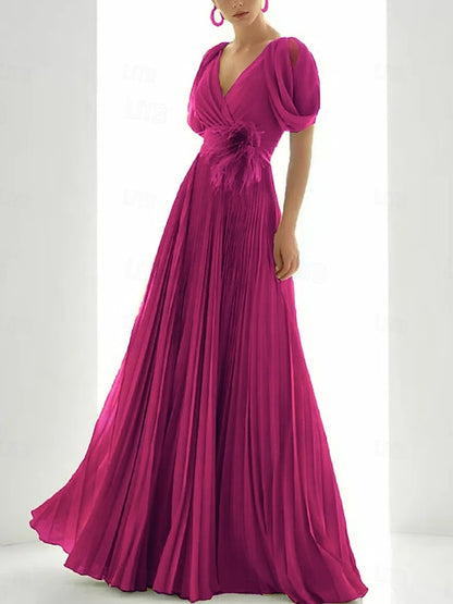 A-line Elegant Dress for Beach Wedding