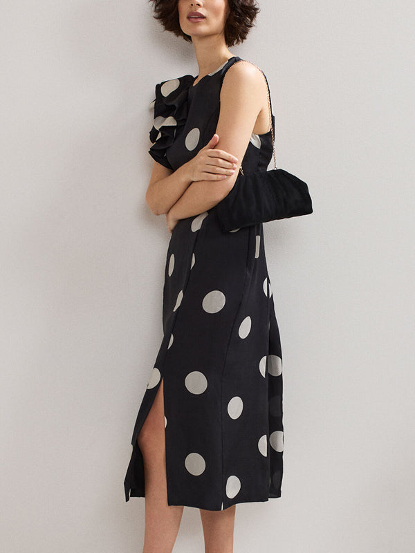 A-line Silhouette With Ruffles Women's Dress